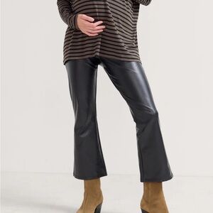 Hatch Vegan Leather Maternity Leggings
